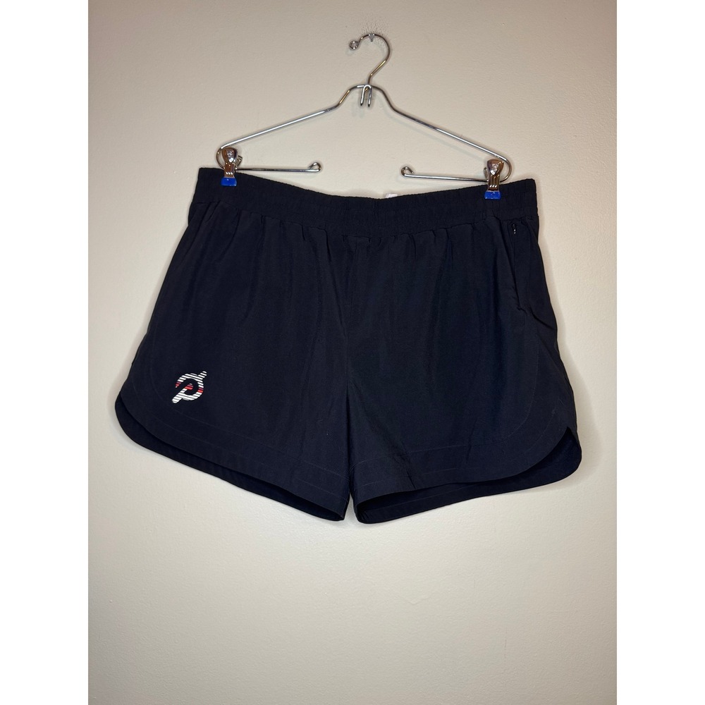 Peloton Womens XL Black Athletic Running Shorts Lined Recycled Polyester Workout